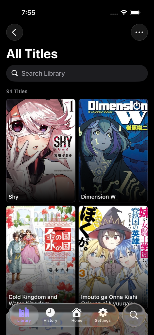 Suwatte library screenshot